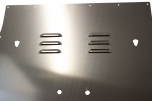 Jeep Wrangler Unlimited Hood Louver - Fishbone Offroad - Raw Aluminum - Raw Unfinished - `07-`18